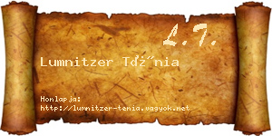 Lumnitzer Ténia névjegykártya